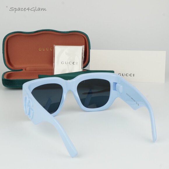 Gucci Women Sunglasses Light Blue Dark Blue Square GG1545S 004 BRAND NEW main image 5